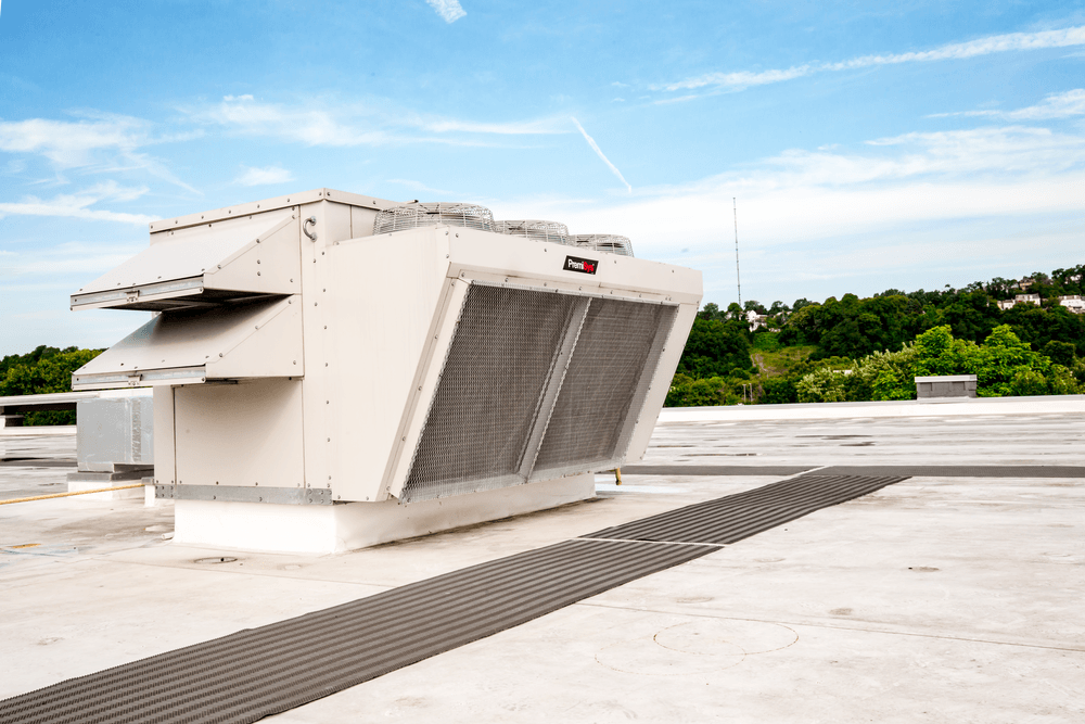 Image of DOAS ventilation on a rooftop