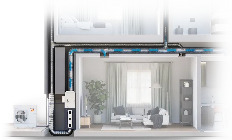 Hybrid heat pump installation
