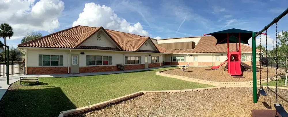 Primrose School of South Tampa home house luxury roof lawn architecture family yard garden building suburb driveway estate wealth villa real tree suburban mortgage