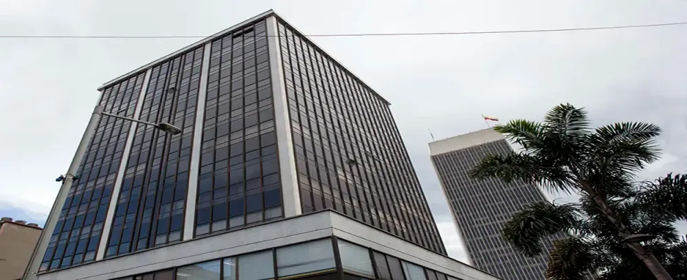 Edificio los Cambulos glass items architecture skyscraper downtown building business city office urban window contemporary sky finance cityscape tallest skyline modern futuristic perspective