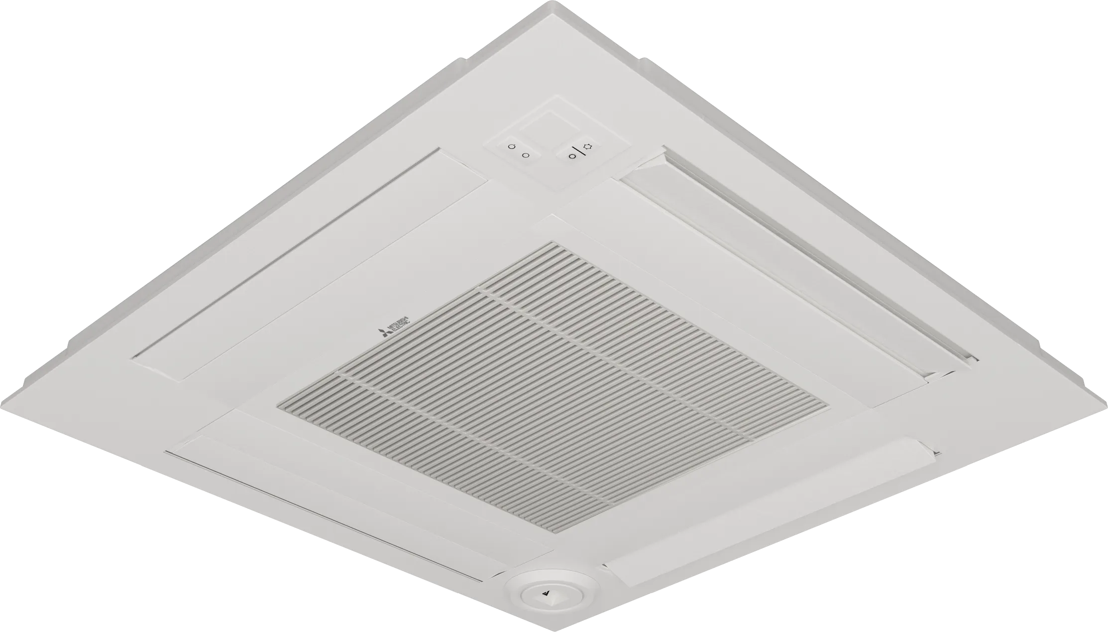 Four-way ceiling cassette side view